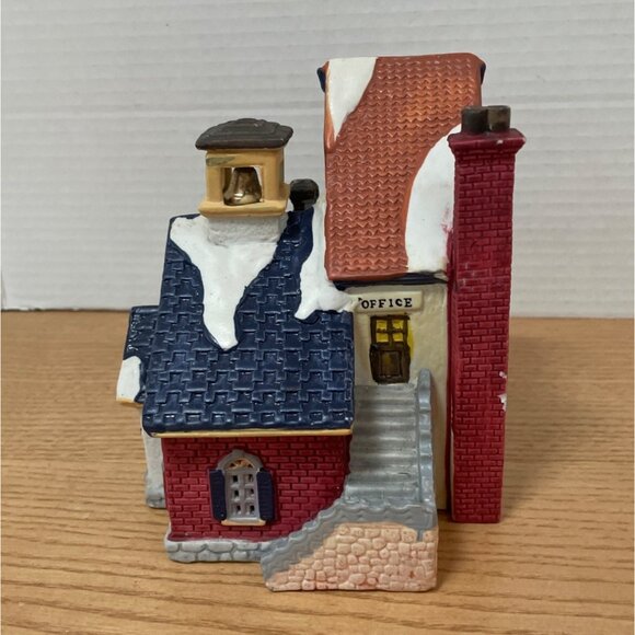 Vtg Lemax Dickensvale Olde School Building w Bell Christmas Village House 1993 - Picture 4 of 12